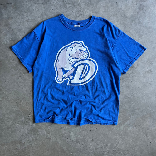 Y2K Drake Bulldogs Mascot & Logo “Go Bulldogs” Tee