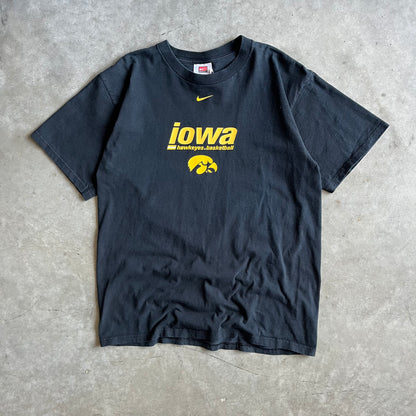 Vintage Iowa Hawkeyes Basketball Nike Black Tee