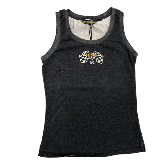 Y2K Women’s Harley Davidson Checkered Flag Tank Top