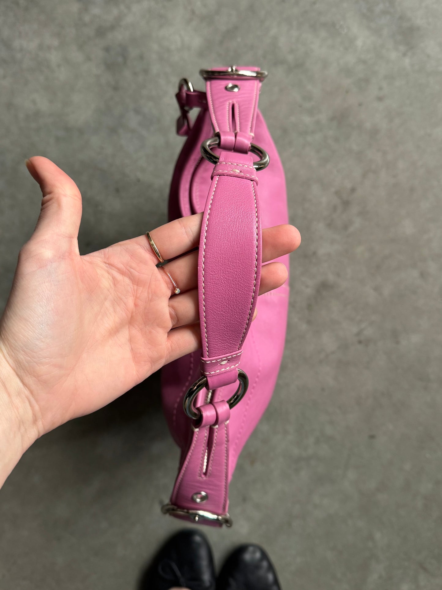 Y2K Coach Rare Barbie Pink Large Hobo Shoulder Bag Mint Condition