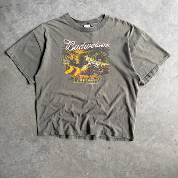 Y2K Budweiser Daytona Bike Week 2006 Motorcycle Tiki Hut T Shirt