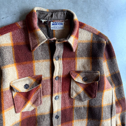 Vintage Amana Orange Woolen Mill Shirt Jacket