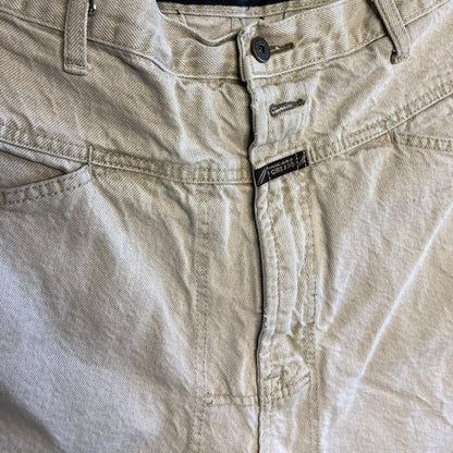 Y2K Blue Marithé + Francois Girbaud Authentic Tan Shorts ￼