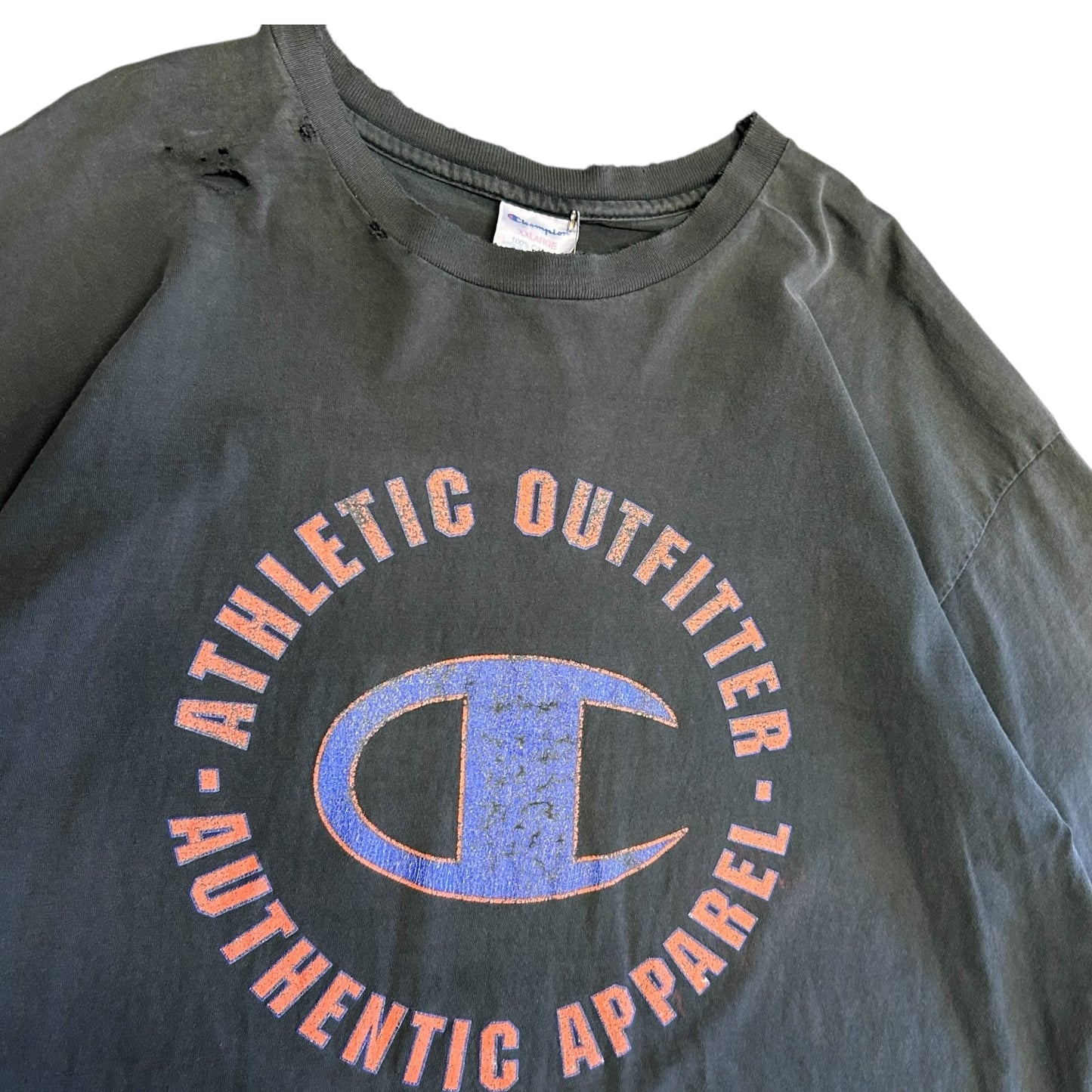 Vintage Distressed Champion Athletics Tee