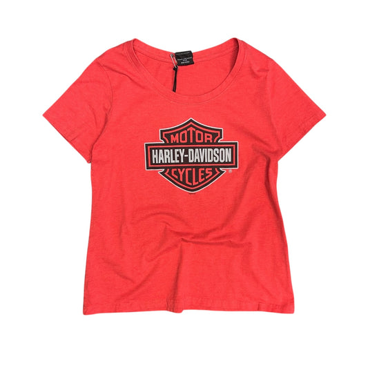 Women’s Harley Davidson Red Emblem Tee