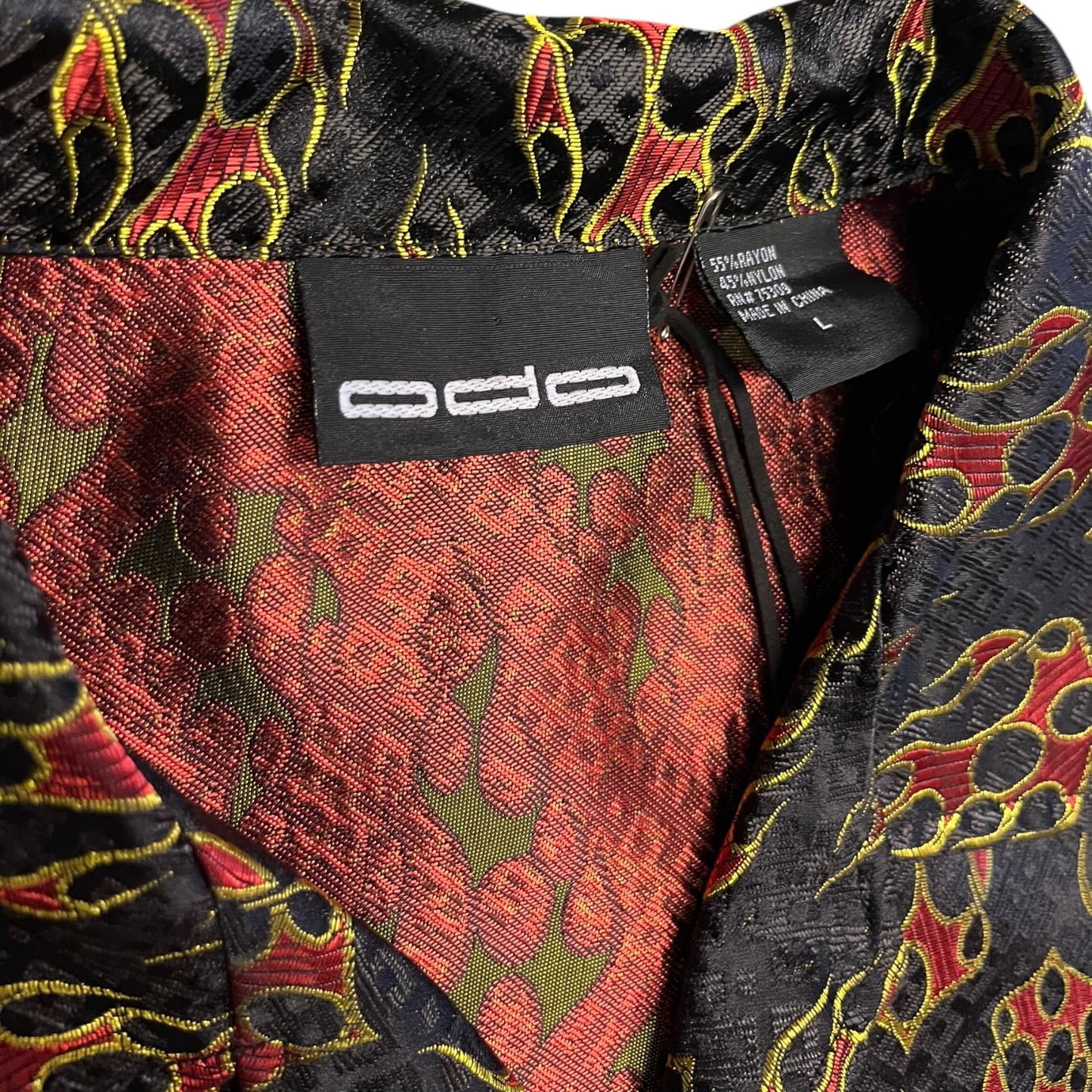 Y2K ODO Flame AOP Button Up Shirt