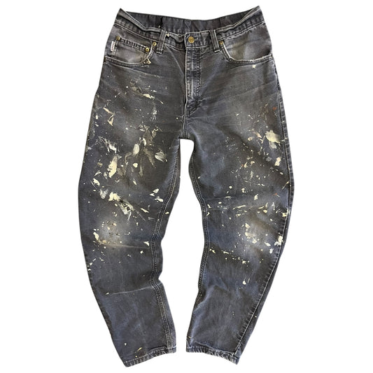 Carhartt Paint Splattered Charcoal Carpenter Pants