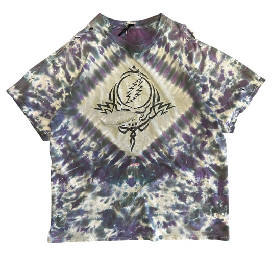Vintage Grateful Dead Stealie Tie Dye Thrashed T Shirt