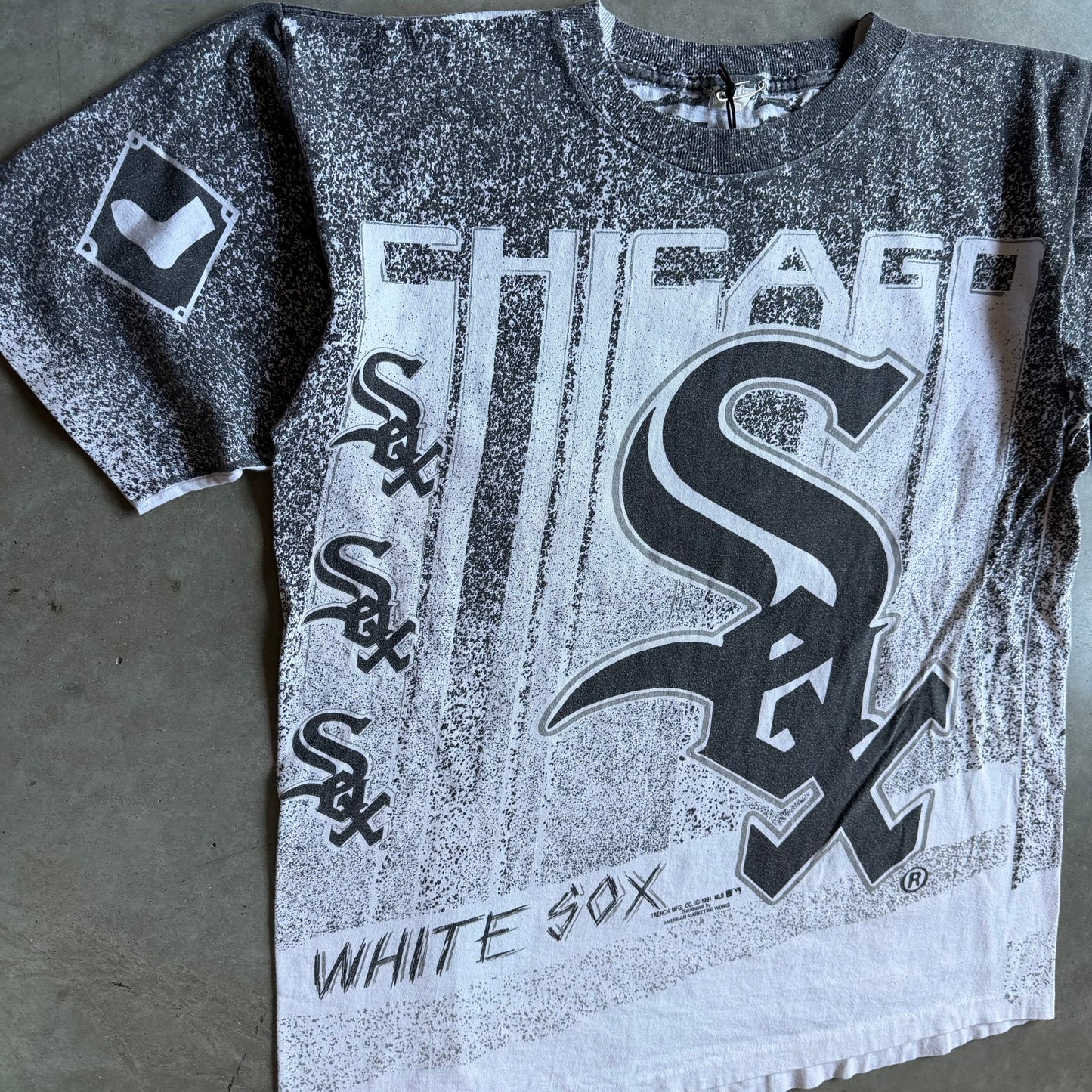 Vintage 1991 Chicago White Sox AOP Baseball Tee