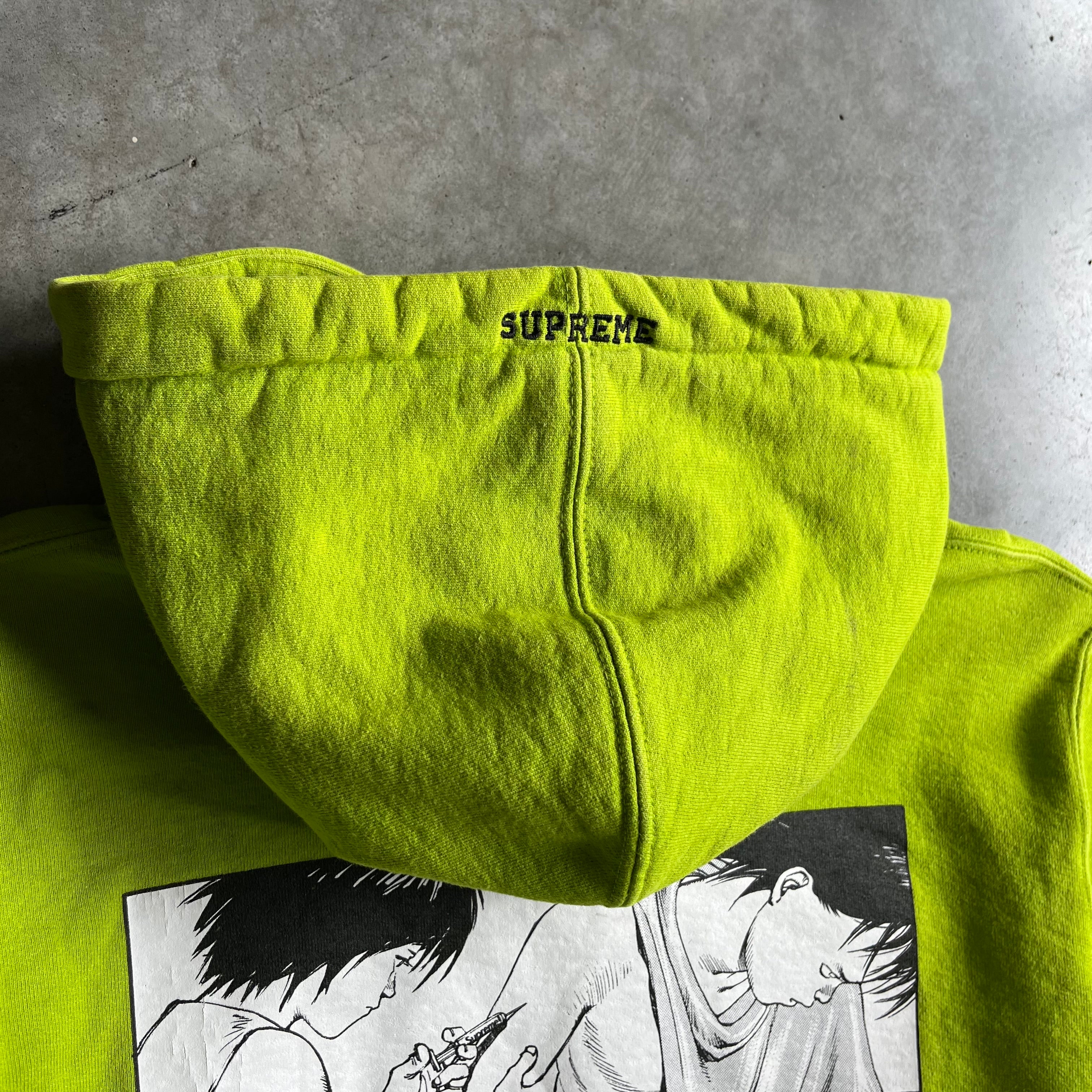 Supreme x AKIRA FW17 Syringe Zip Up Hoodie Lime Green – Goldeneye