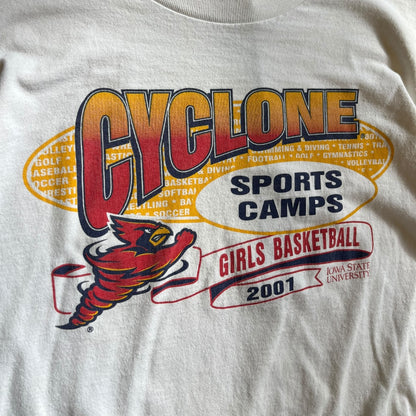 Y2K ‘01 Cyclones Girls Basketball Sports Camp Tee
