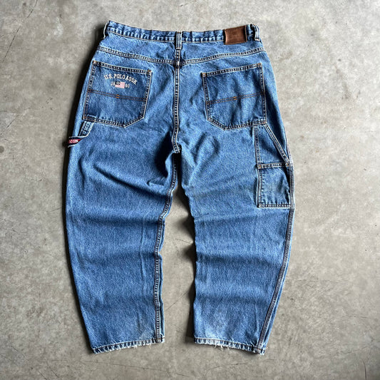Y2K Polo Assn. Carpenter Loop Baggy Jeans
