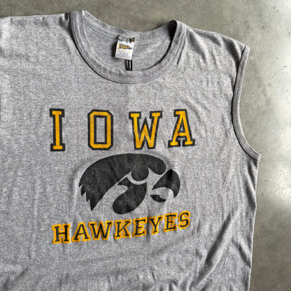 Vintage Iowa Hawkeyes Logo & Spell-Out Tank Top