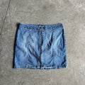 Women’s Y2K Blue Spice Zip Up Denim Mini Skirt