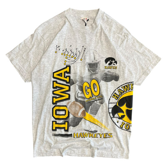 Vintage Iowa Hawkeyes Football Playbook AOP Tee