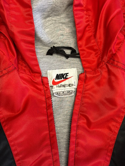 Nike 90s Youth Red And Black Windbreaker