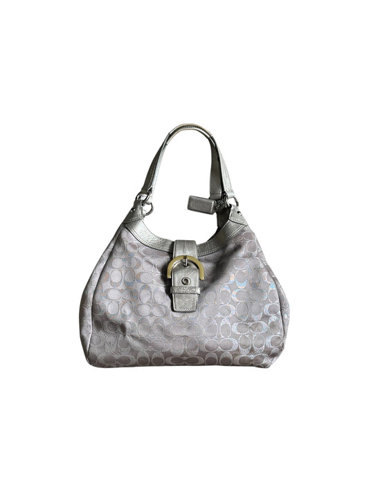 2011 Coach F18909 Soho Hobo Bag In Gray/Silver