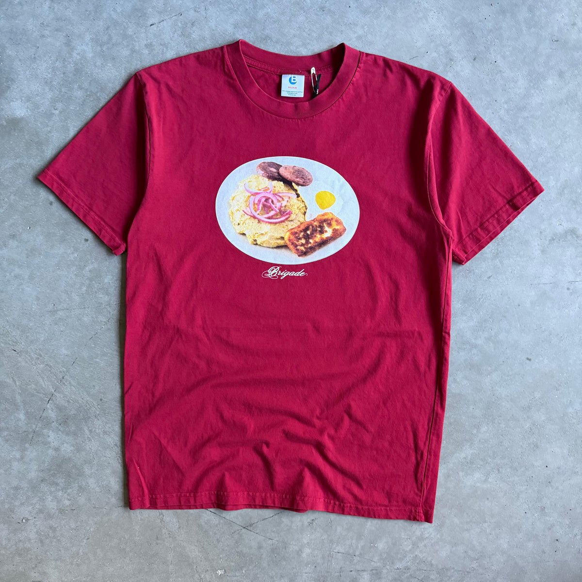 Brigade Mangú Los Tres Golpes Tee - Maroon