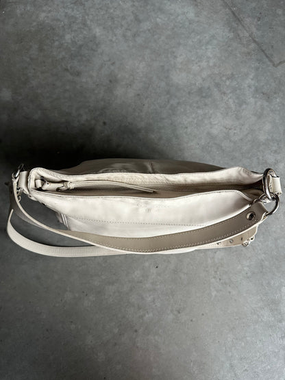 Coach Y2K White Leather Zoe Bag