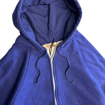 Vintage Navy Thermal Lined Zip Up Hoodie