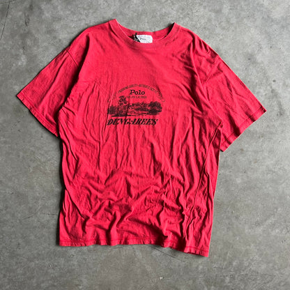 Vintage Polo Ralph Lauren Dungarees Red Tee