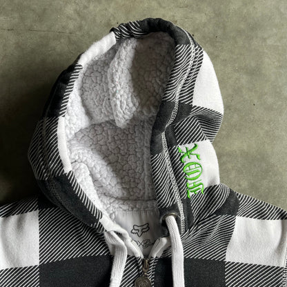 Women’s Y2K Fox Checkered Zip Up