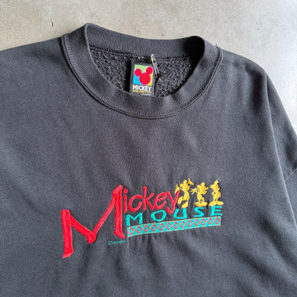 Vintage Velva Sheen Embroidered Mickey Mouse Sweatshirt