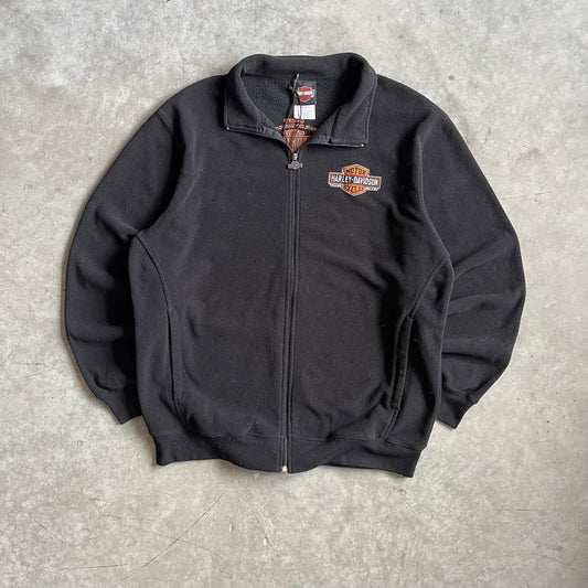 Harley Davidson Mini Logo Fleece Zip Up Jacket