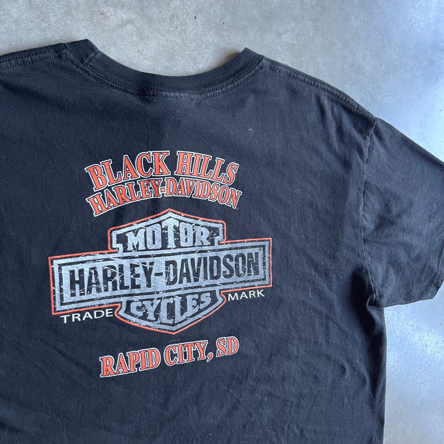 Y2K Harley Davidson “There Are No Rules” Slogan Tee