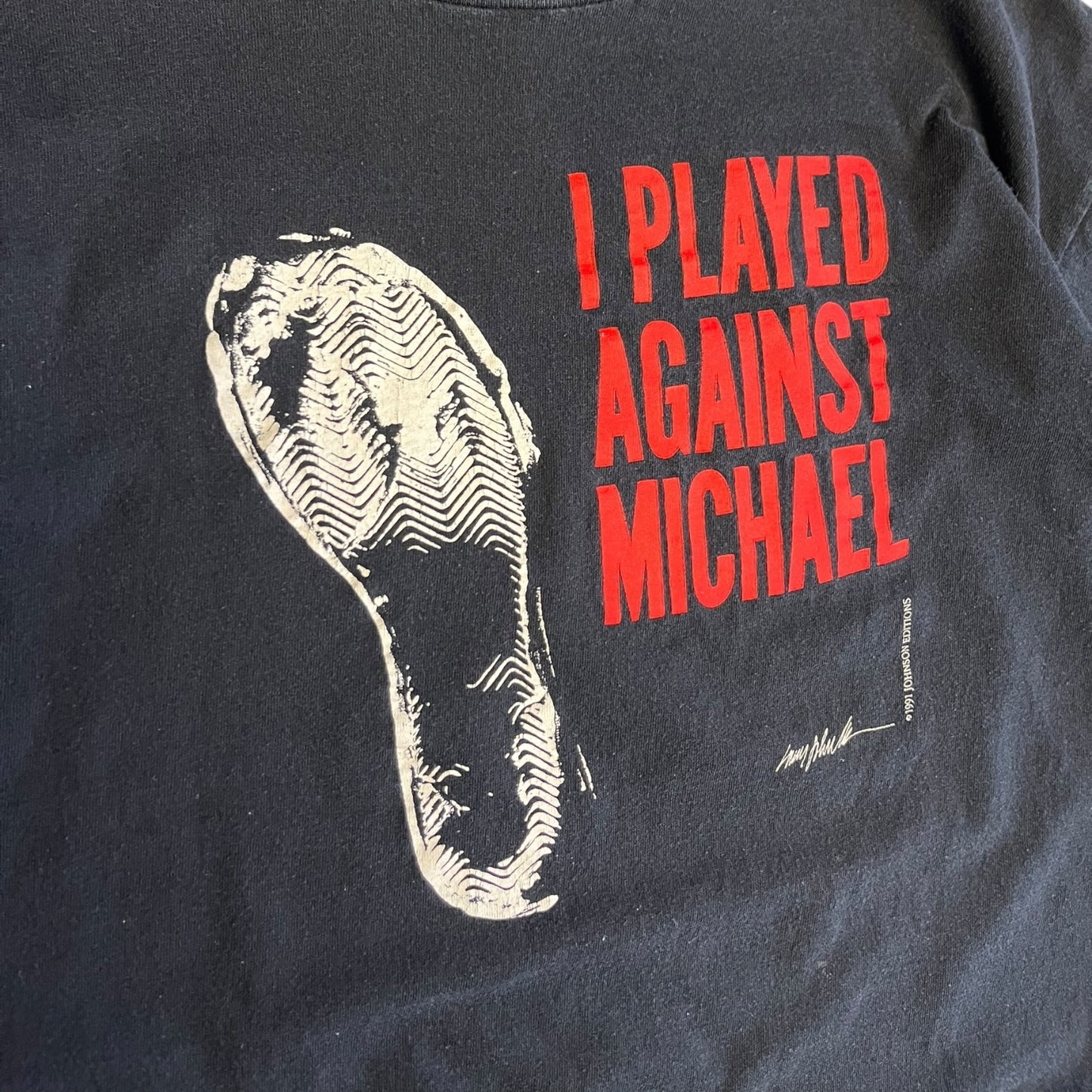 Vintage 1991 Johnson Editions “I Played Against Michael” Tee