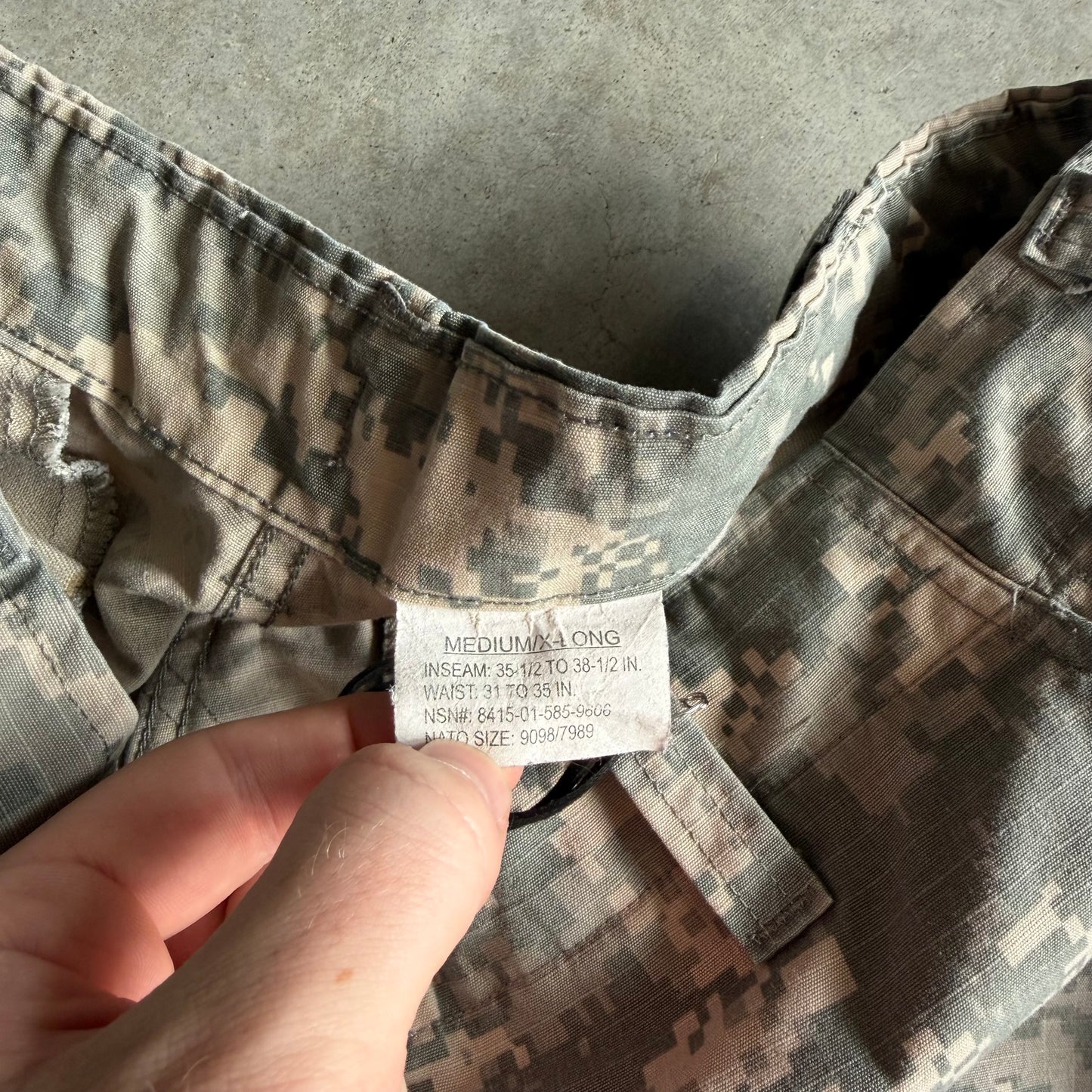 Y2K Military Digital Camo Cargo Fatigue Pants