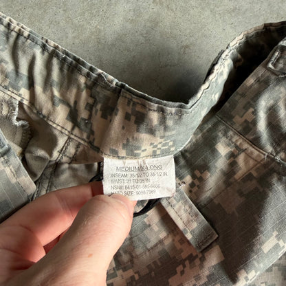 Y2K Military Digital Camo Cargo Fatigue Pants