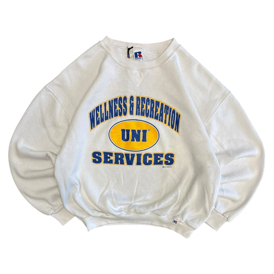 Vintage Russell UNI Blue And Yellow Sweatshirt