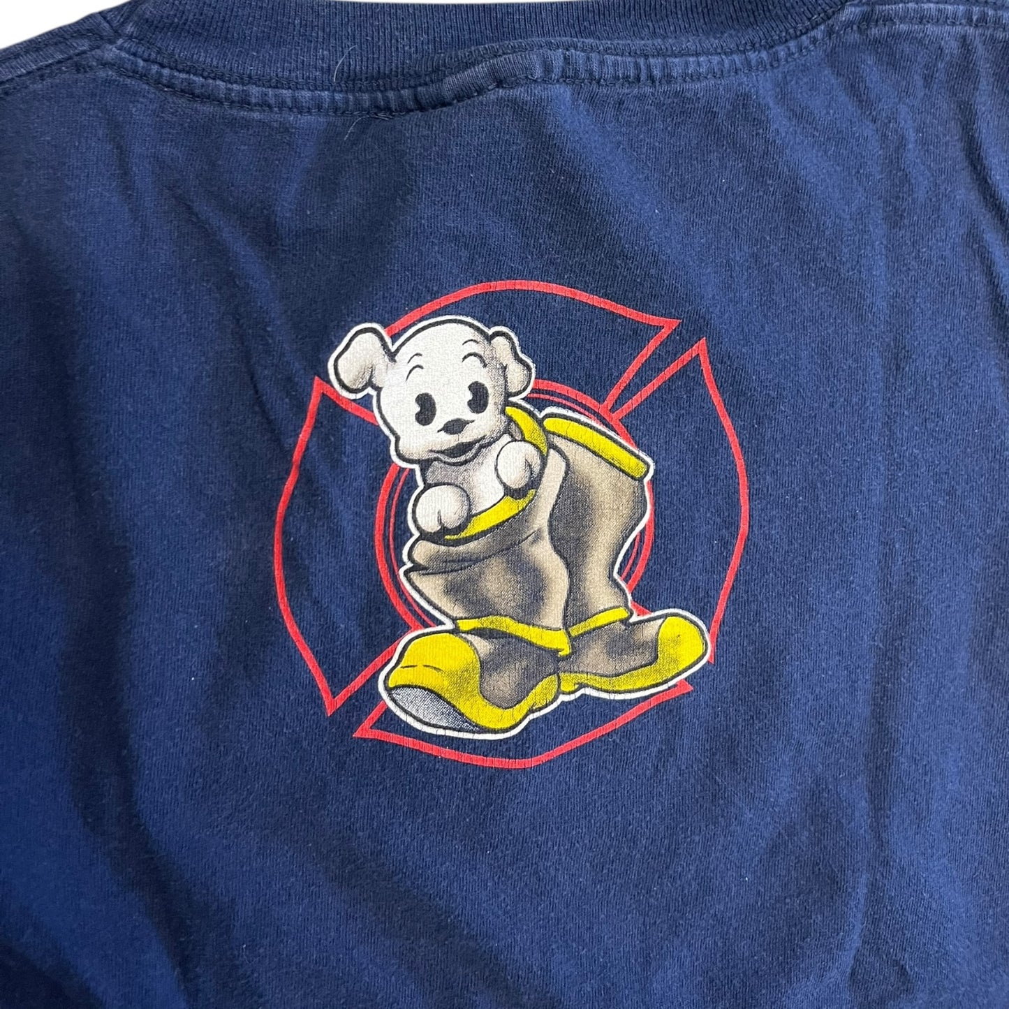 Vintage Betty Boop Fire Fighter Navy Baby Tee