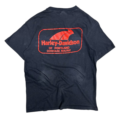 Vintage 70s Harley Davidson Eagle Emblem Tee