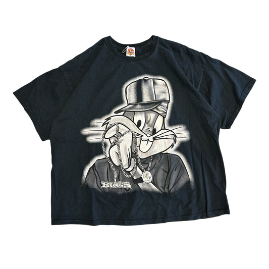 Y2K Looney Tunes Gangster Bugs Bunny T Shirt