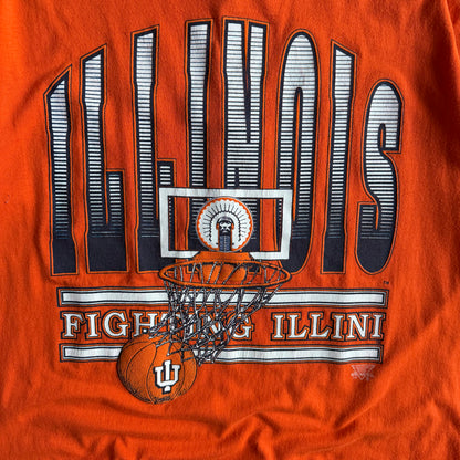 Vintage Illinois Fighting Illini Basketball T Shirt