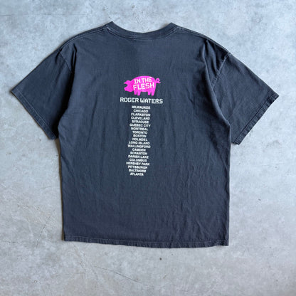 Vintage Roger Waters In The Flesh Pink Floyd Box Logo T Shirt