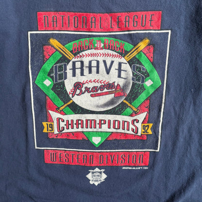 Vintage MLB Starter Atlanta Braves Western Division T Shirt
