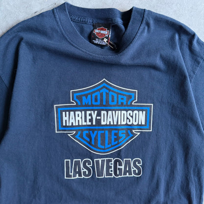 Vintage Harley Davidson Las Vegas Blue Shield Tee