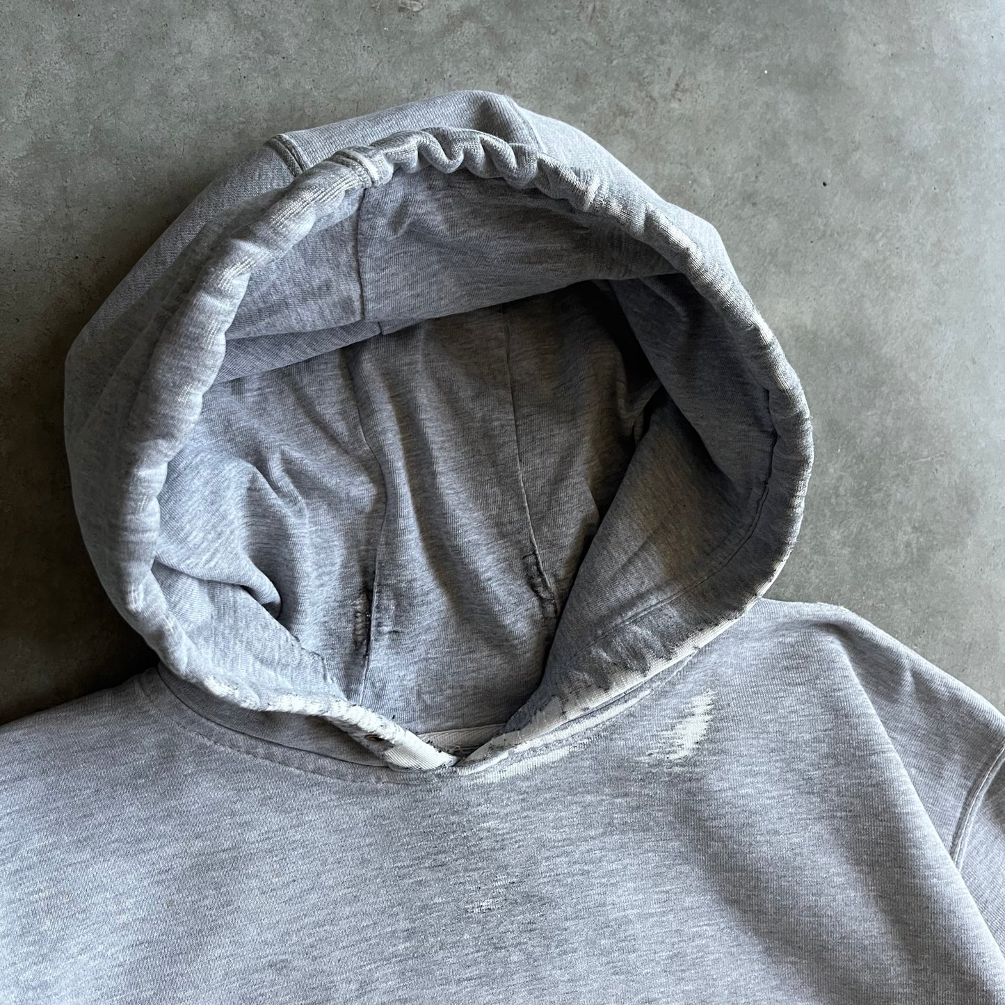 Y2K Carhartt Heather Grey Embroidered Logo Hoodie
