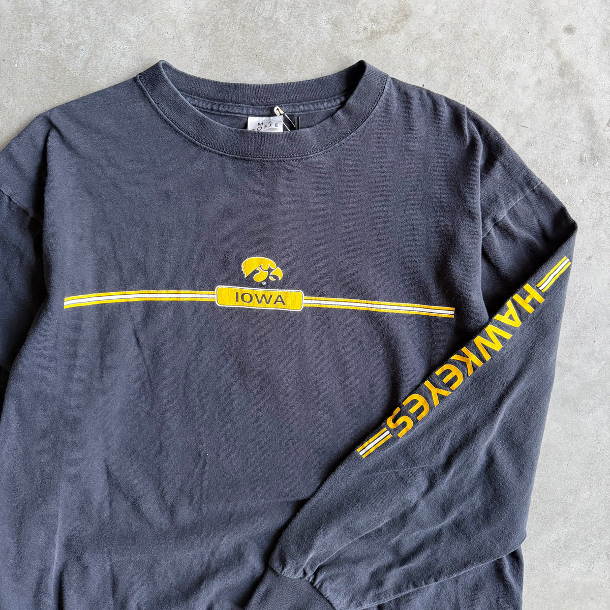 Vintage Iowa Hawkeyes Chest Stripe Longsleeve