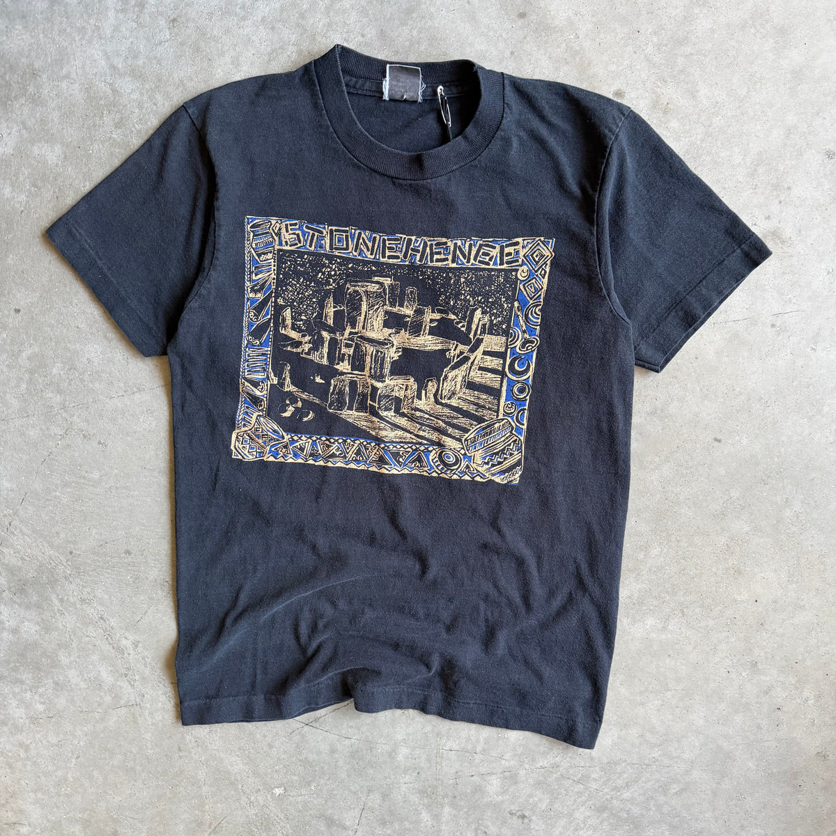 Vintage Stonehenge Square Art Tee