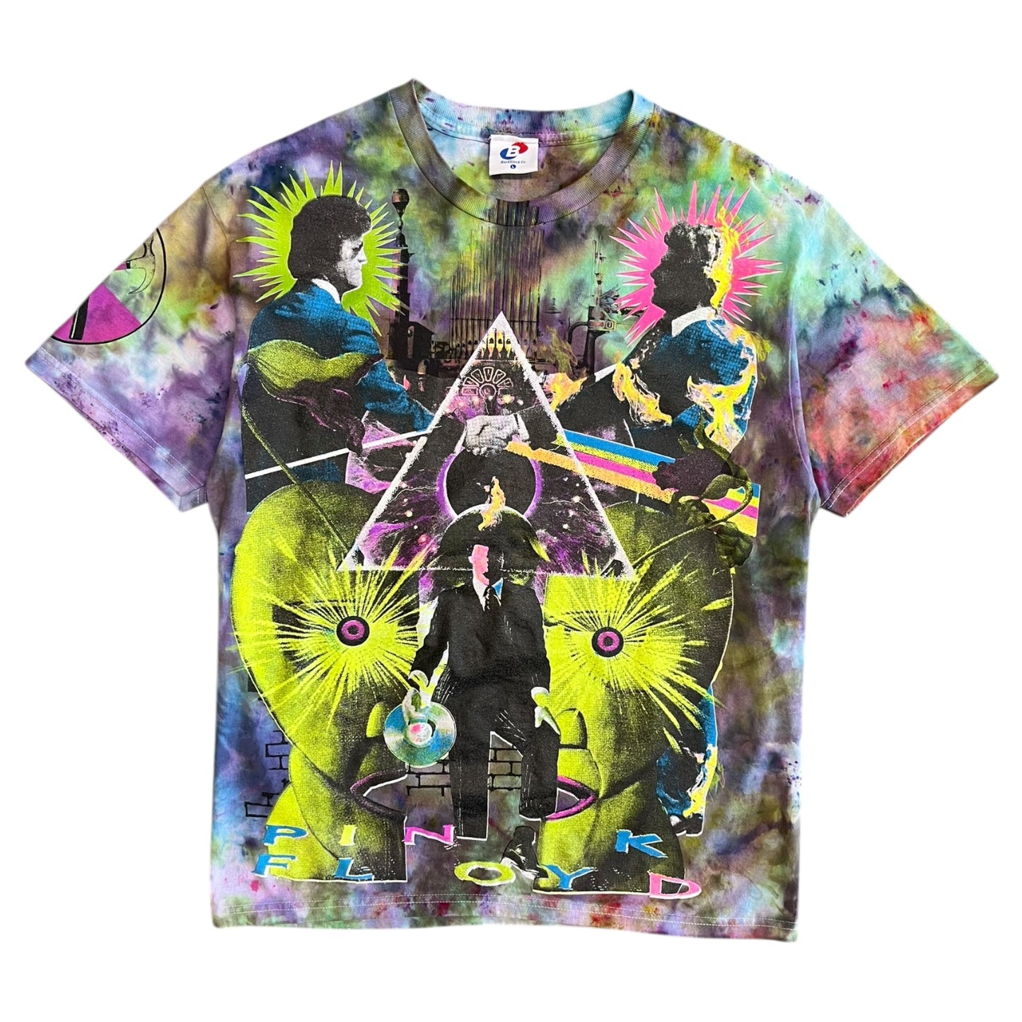 Backstock Co Pink Floyd Tie Dye AOP T Shirt