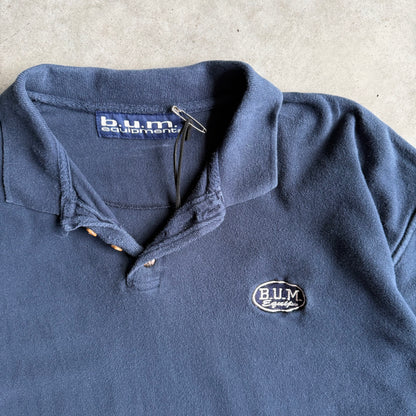Y2K B.U.M. Equipment Navy Polo