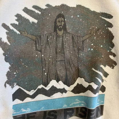 Vintage Jesus He Is Risen Crewneck