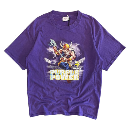 Y2K Vikings Purple Power Tee