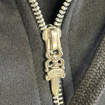 Chrome Hearts Spell Out Dagger Zip Sweatshirt