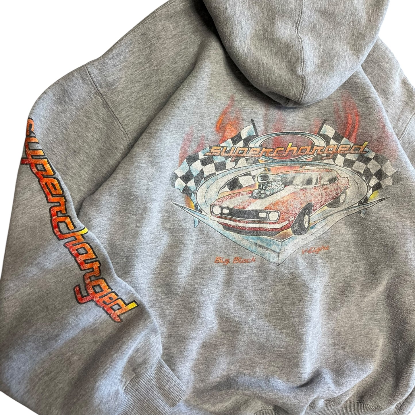 Y2K Supercharged Big Black Sweatshirt