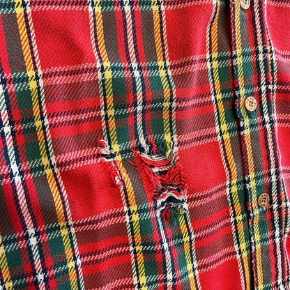 Vintage Big Mac Plaid Scarecrow Flannel Shirt
